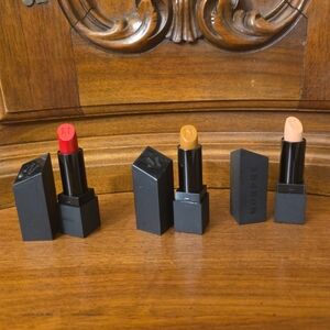 3x Morphe Full Size Lipsticks, .12oz Each, Full Size--NEW